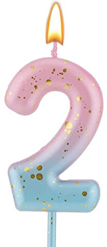 Farbverlaufs Zahlen Buchstaben Kerze, rosa-blaue Farbverlaufs-Geburtstagskerzen für Kuchen Ziffern Buchstaben Geburtstagskerzen Dekoration für Geburtstag Partys Hochzeit (2)