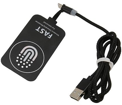 10W Wireless Charging Receiver, Qi Receiver USB C Thin Wireless Charging Receiver with Multiple Protections, Multiple Charging Methods Phone Wireless Charging Patch