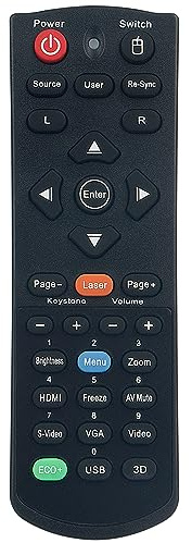 Mando a distancia de repuesto aplicable para proyector Optoma EH300 HD25 DH1011 EH501 W501 HD30B X501