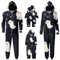 Halloween Pyjama Familien Sets Halloween Skelettn Nachthemden Familie Pullover Overall Kostüm Strampler Kinder Nachthemd Seide Schlafanzüge Family Hausanzug Einteiler mit Kapuze Damen