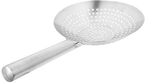 Pan Pot Spider Strainer Skimmer Asian Strainer ladle Stainless Steel Wire Skimmer Spoon with Handle for Kitchen Frying Food Pasta Spaghetti Noodle 28cm Guard Pasta Noodle Net Basket (Color : 28CM, S