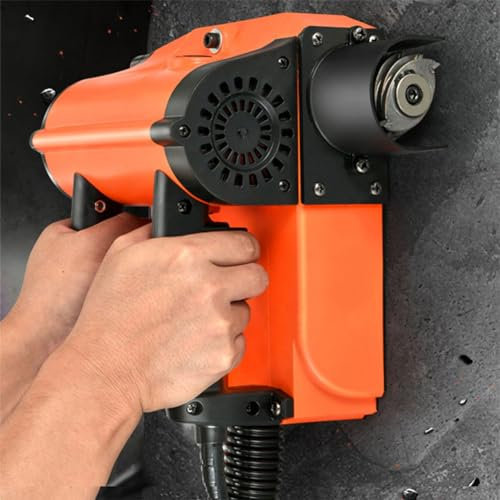 XLTEAM Electric Wall Scraper, 1680W Concrete Shovel Machine Wall Scraper Planning Machine, Adjustable Depth 0-4mm, 1000-4000r/min, for Wall Renovation,Paint Scraper Putty Cement Stripping Tools