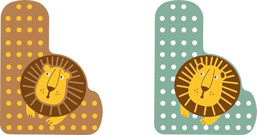 small foot Holzbuchstaben-Set Kinderzimmer L aus FSC® 100%-zertifiziertem Holz, Tier-Buchstaben zum Sammeln, 12519