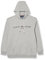 Tommy Hilfiger Herren Hoodie Logo mit Bauchtasche, Grau (Light Grey Heather), XXL