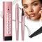 Augenbrauenstift mit 4 Spitze Micro Kopf, Augenbrauenstift Micro 4 Punkt Brauenstift Langanhaltend Wasserdicht Natürliche Augenbrauen Make-up (C-Dunkelbraun)