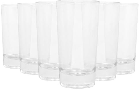 Rink Drink Shot Glasses - 35ml - Set of 6 Dishwasher Safe Drinkware Shooter Glasses Durable Shot Glass for Celebration Parties, Tequila, Vodka, Liquours, Shots, Alcohol