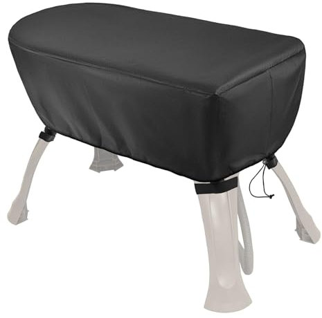 Cubierta de piscina pequeña, cubierta de baño elevada para mascotas, impermeable, fácil de limpiar, multifunción, plegable, resistente a los rayos UV y al viento, tela Oxford, cubierta plegable para
