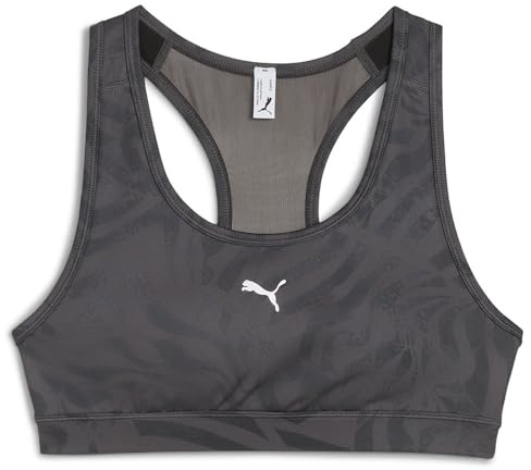 PUMA Women's 4keeps Bra – Padded – Ribbon Stripe Print Bra (Pack of 1)