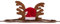 ARBO-INOX Weihnachtsmütze mit Rentiergeweih für Pferde Weihnachtsaccessoire (Full WARMBLUT)
