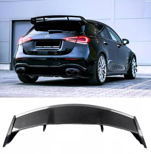 For Auto Perfectionists UK Rear Roof Spoiler Compatible With Mercedes A45 A Class W177 2018+ ABS Carbon Fibre