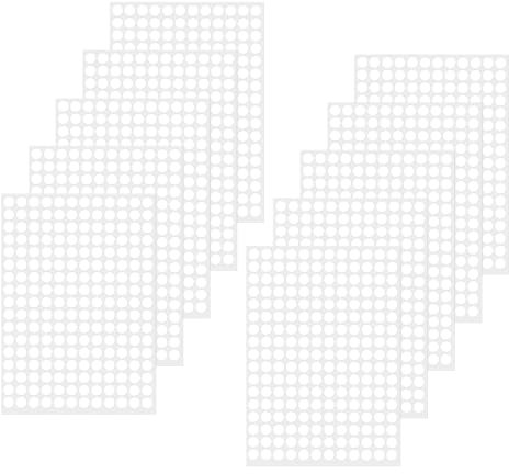 FINDAT Klebepunkt Etiketten 10 mm Rund Kleine Wasserfeste Markierungspunkte Selbstklebende Aufkleber zum Beschriften für Büro Kalender Schule DIY 2040 Stück Weiß
