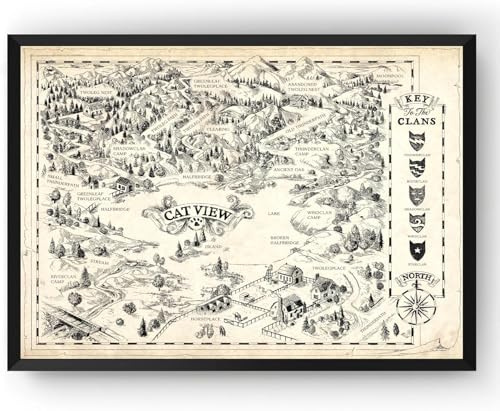 Warrior Cats Poster Warrior Cats Clan, The Warrior Clan, ungerahmt (v3) (A3 29,7 x 41,9 cm)