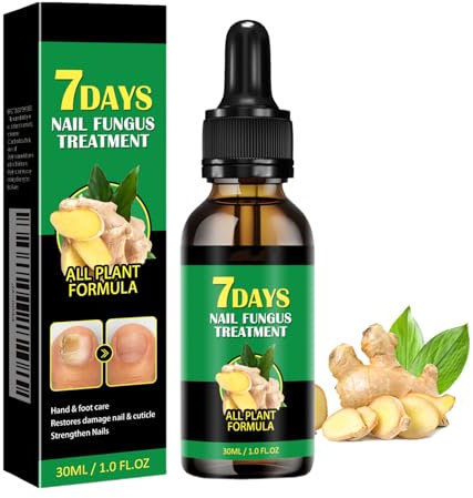 Fungel Nail Treatmet - Ginger Nail Treatment Nail Support Nail Care - Ginger Nail Growth Serum - 7 Days Nail Treatment - Anti fungas Nail Repeir and Strengthen - Fix & Renew Damaged, Broken Nails