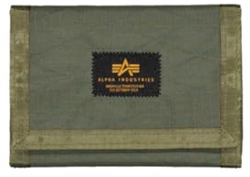 Alpha Industries Unisex Combat Label Portemonnaie, Dark Olive, One Size