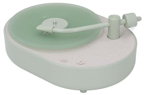 Yctze Speaker Record Player Design with Aromatherapy, LED Night Light for Bedroom, Office, and Home Decoration (Green)