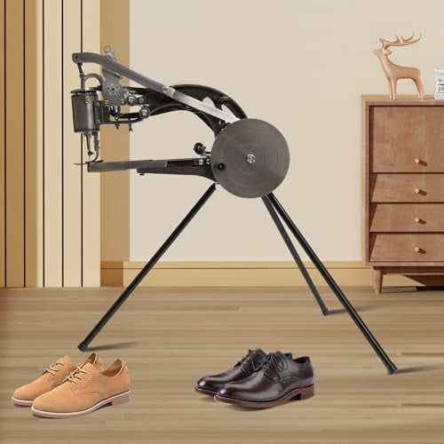 Manuelle Leder-Nähmaschine für Schuhreparatur, 360° Einstellbare Handnähmaschine Metall Schuster Nähmaschine für dicke Stoffe, Canvas, Gummi und Regenmäntel, Robust und Vielseitig