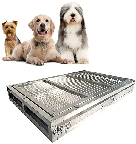 Klos - und hundeklos. Trainingstoilette, Heimtöpfchen, Hundetoilette, abschließbares Tablett, Einbruchschutz for Hunde, große Kapazität(304 Sus,85 * 58 * 7.5cm)