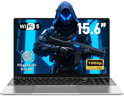 FUNYET Laptop,Ordinateur Portable Gaming 15,6 Pouces sous Win11,processeur R7 5700U,32 Go de RAM+SSD 1 to,FHD 1920 * 1080,déverrouillage par Empreinte Digitale, Clavier rétroéclairé Notebook