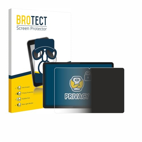 BROTECT Blickschutzfolie für Lenovo Idea Tab Plus 12.1 | Anti-Spy Displayschutz Made in Germany Tablets Privacy Screen Protector Sichtschutz Blaulichtfilter Klare Folie