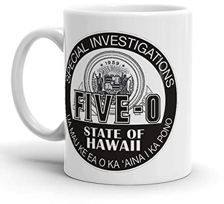 Trinkbecher Hawaii Five-0 Emblem Minimalistisch Kaffeebecher Personalisiert Becher Für Freundin Cappuccino Tee