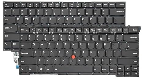 CLSOZAW Laptop parts Rus US Keyboard for ThinkPad X1 for Carbon 9th Gen 9 2021 SN20Z77386 With Backlight Russian(RU X1 Carbon2021year)