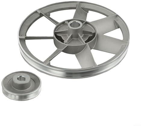 Dolvitrny Puleggia a V per compressori d'aria, puleggia motore da 300 mm, puleggia a nastro triangolare di tipo A, volano in metallo a scanalatura singola con slot da 13 mm, ricambio (tipo 265)