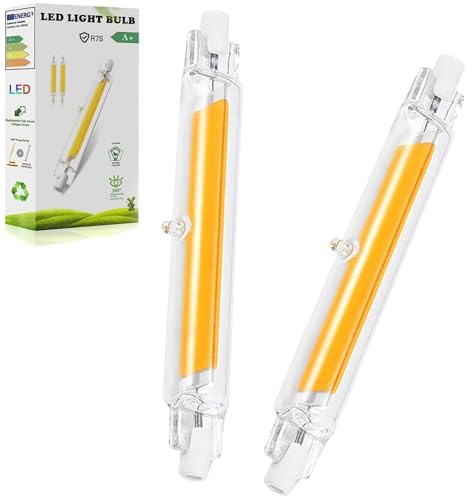 LVLIZHHO R7s LED 78mm Dimmbar 10W, 3000K 1000LM flackerfrei 360°, 2er Pack