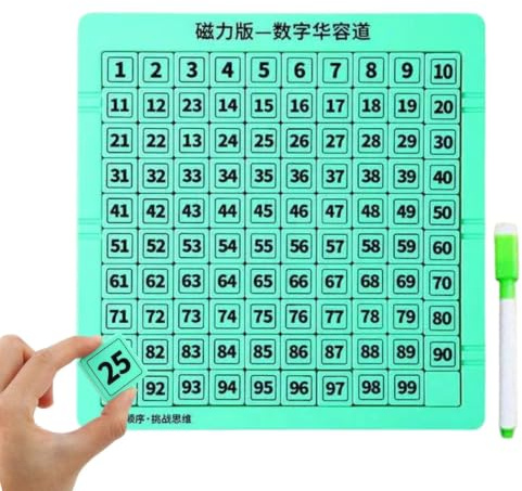 Magnetic Slide Puzzle | 1-99 Number Counting Doodle Board