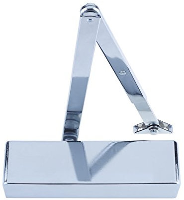 Zoo Hardware ZDC0024 Size 2-4 Door Closer - Silver Finish, Metal, Suitable for Doors Up to 80kg, 1100mm Wide, Adjustable Speed, 10 Year Warranty