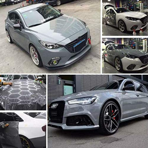 StickersLab - PELLICOLA ADESIVA GRIGIO CEMENTO LUCIDO PER CAR WRAPPING E TUNING (152cm x 200cm)