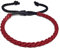 Origin Siam Handmade Thai Buddhist Wristband | Unisex Tight Weave Slim Bracelet | Karma Luck Love Friendship | Yoga Meditation Gift (Red (Sliding Knot))