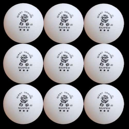 vabiono Tischtennisbälle weiß 3-Sterne Ø40mm Ping-Pong Ball Tischtennis-Bälle (9 Stück)