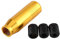 Schaltknüppel Aluminiumlegierungs Schalthebel Universal Gear Shift Knob Auto Truck Racing Schaltknauf Stick(Durchmesser Jeweils 8mm, 10mm, 12mm)(Gold)