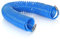 rg-vertrieb Druckluftschlauch Spiralschlauch 5x8mm, Länge 15m, Polyethylen, mit Stecktülle und Schnellkupplung, 1/4 Zoll Anschluss, max. 7 bar, blau