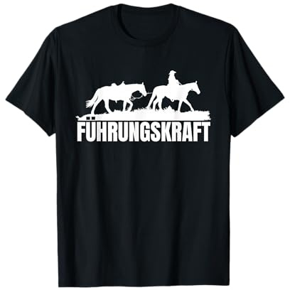 Reitsport Lustige Führungskraft Pferd Cowboy Reiter Geschenk T-Shirt