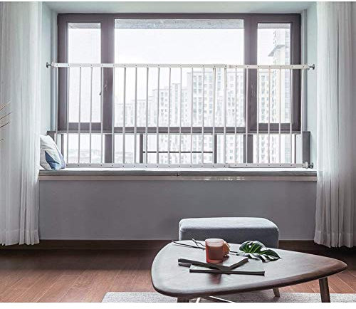 Fenstersicherung, Fairy Baby Fenstergitter Sicherheitsgitter Gitter, Ausziehbar, zur Montage in der Fensterlaibung (61.42 -86.61, White)