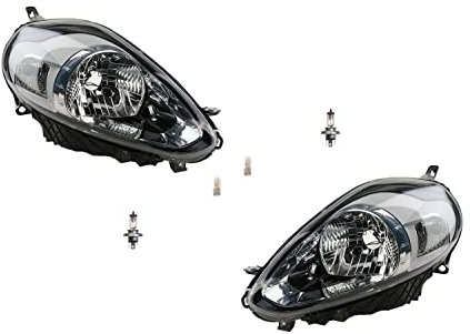 Johns, passend für Fiat Punto Scheinwerfer (199) 10/09- + Leuchtmitt. Set links, rechts