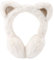 Pesaat Chaud Enfant Cache-oreille D'hiver Mignon Chat Cache Oreille Pour Fille Garçon Oreille Protect(Blanc Chat)