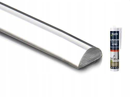 Seiletech.de Duschdichtung Acryl – 10mm x 20mm – 110cm – Transparent – Mit Kleber – Halbrundstab – Schwallschutzleiste – Dusche – Dichtung – Bodendusche – Für Boden – Profil – Abdichtung