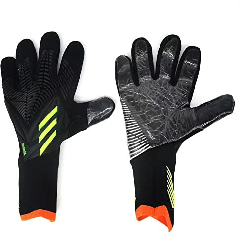 Fußball-Torwarthandschuhe, professionelle Latex-Fußball-Torwarthandschuhe, Fußball, Männer und Frauen, Torwart-Kinder, geeignet bei jedem Wetter für Allround-Spiel, Match, Training, Größe 6/7/8/9/10