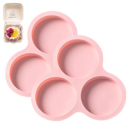 2 Piezas Sartén para Air Fryer, Sartén De Silicona para Air Fryer con 3 Cavidades para Huevos, Molde Reutilizable, Sartén De Silicona para Hamburguesas, Accesorios para Air Fryer