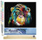 Figured'Art Peinture par Numéro Adulte Babouin Pop Art - Activité Manuelle Kit de Loisir Créatif DIY Numéro d'Art Complet - 40x50cm avec châssis en bois à monter