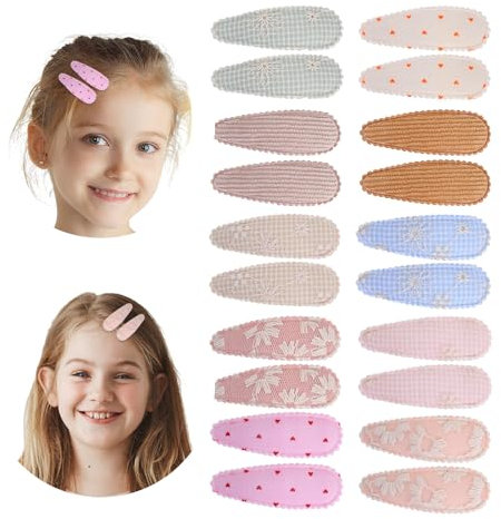 20 Stück Haarnadeln für Damen, nahtlos, nahtlos, für Mädchen, schöne Haar-Accessoires für Mädchen, ungebogen, für Frisuren, Make-up