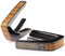 Thalia Exotic Wood Series Kapodaster mit schwarzem Chrom-Finish und Sapeli Einlagen