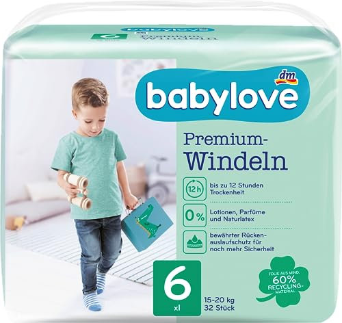Babylove Feuchttücher und co (4er Pack, Premium Windeln Gr. 6)
