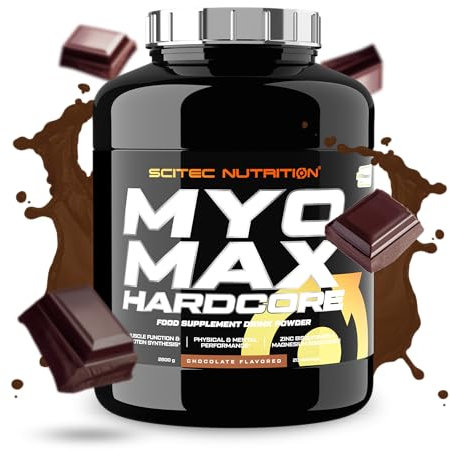 Scitec Nutrition MyoMax Hardcore, supplément de poids avec matrice de protéines, acides aminés, hydrates de carbone et nutriments vitaux, 2800 g, Chocolat