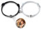 kaululu Personalisiertes Armband mit Foto für Paare Partnerarmbänder mit Gravur Armband mit Bild im Stein für Frauen Männer Freunde Freundschaftsarmband Schmuckgeschenke
