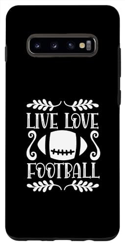 Hülle für Galaxy S10+ Live Love Football Sportliebhaber American Football