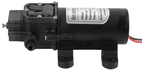 24V 60W Micro Diaphragm Pump, High Pressure Electric Self Priming for Car Washing, Air Condition, Spray Agriculture Chemical