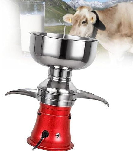 URJWAN SéParateur De CrèMe De Lait Frais, SéParateur éLectrique De Lait/CrèMe D'éCréMage, Machine Centrifuge De CrèMe Professionnelle, pour Le Lait De Vache, Le Lait De ChèVre Et Le Lait De Chamelle